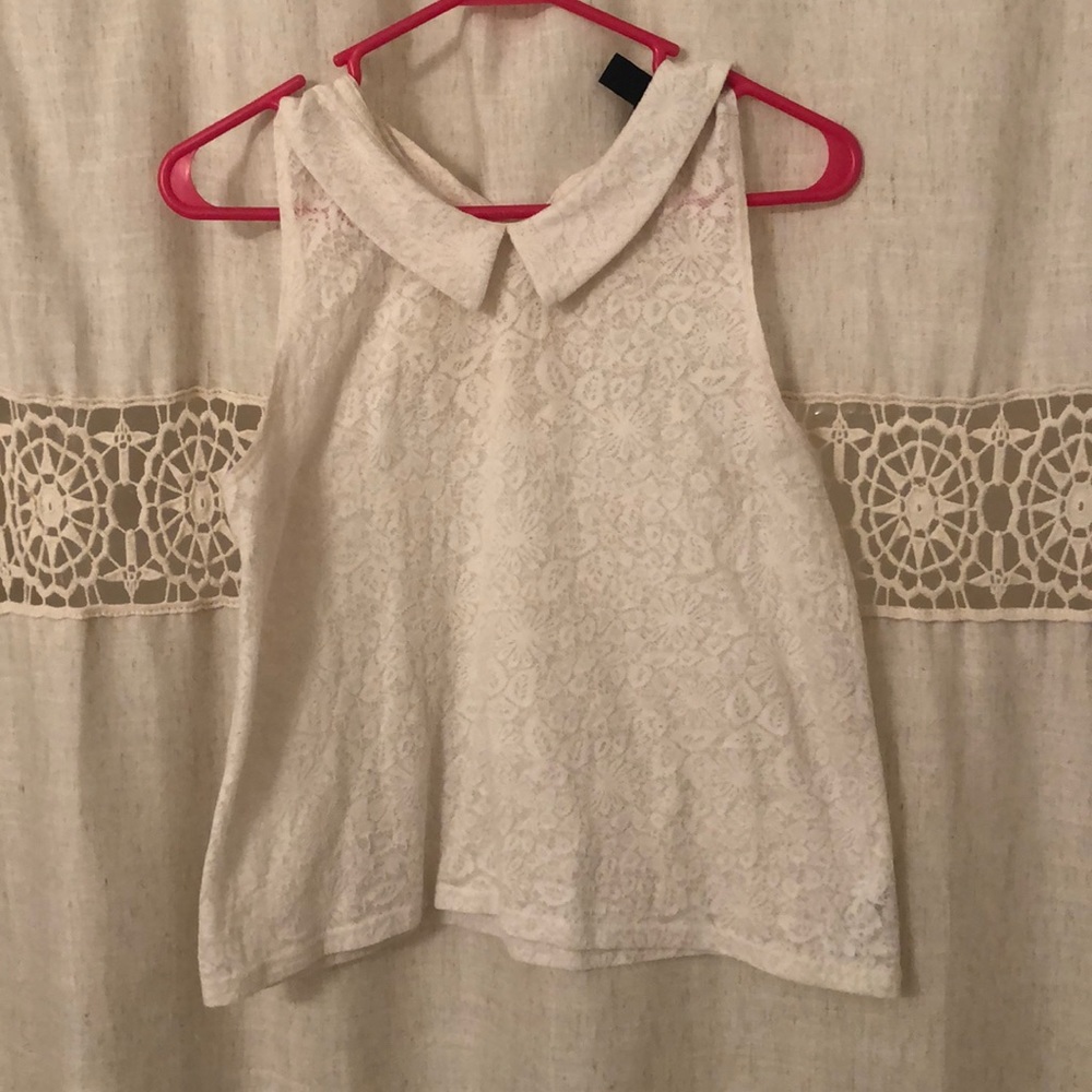 Cream lace blouse